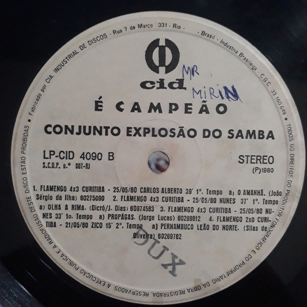 José Carlos Araújo : É Campeão - Os Gols Que Decidiram A Taça De Ouro (LP, Comp)