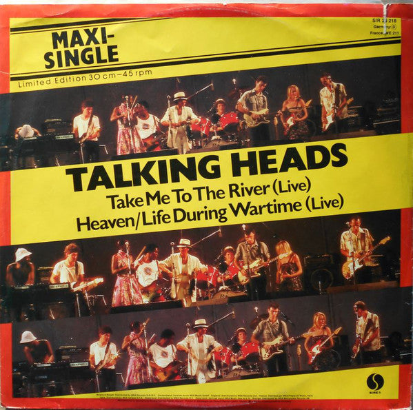 Talking Heads ~ Take Me To The River (Live) / Heaven/Life During Wartime (Live) (Vinyl) - Djungel & Jazz