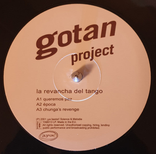 Gotan Project ~ La Revancha Del Tango (Vinyl) - Djungel & Jazz