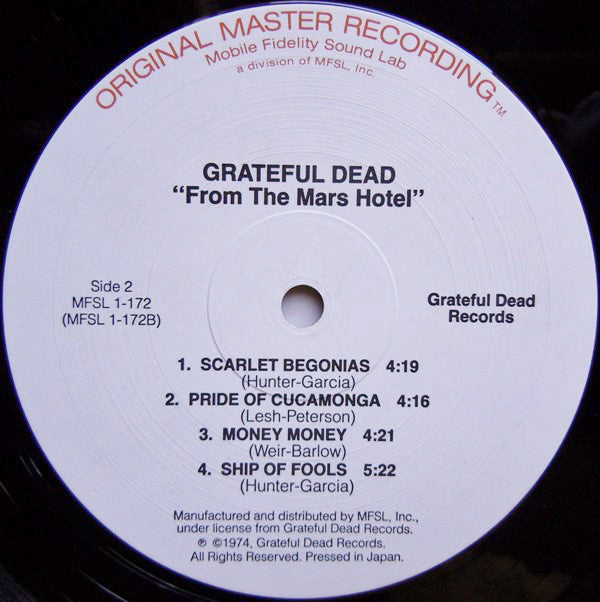 Grateful Dead ~ From The Mars Hotel (Vinyl) - Djungel & Jazz