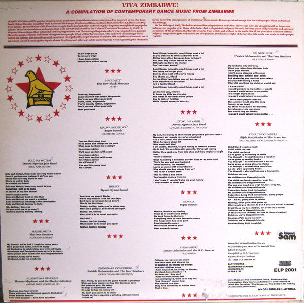 Various ~ Viva! Zimbabwe (Dance Music From Zimbabwe) (Vinyl) - Djungel & Jazz