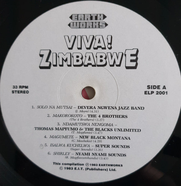 Various ~ Viva! Zimbabwe (Dance Music From Zimbabwe) (Vinyl) - Djungel & Jazz