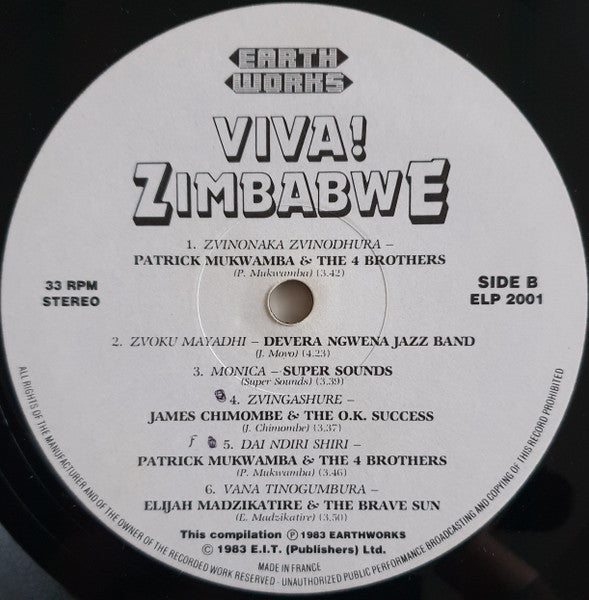 Various ~ Viva! Zimbabwe (Dance Music From Zimbabwe) (Vinyl) - Djungel & Jazz