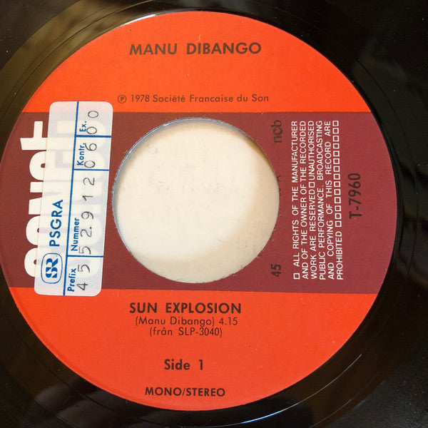 Manu Dibango ~ Sun Explosion / Matumba (Vinyl) - Djungel & Jazz