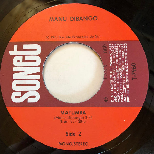 Manu Dibango ~ Sun Explosion / Matumba (Vinyl) - Djungel & Jazz