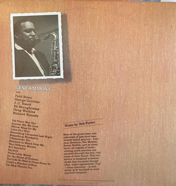 Gene Ammons ~ The Gene Ammons Story: Gentle Jug (Vinyl) - Djungel & Jazz