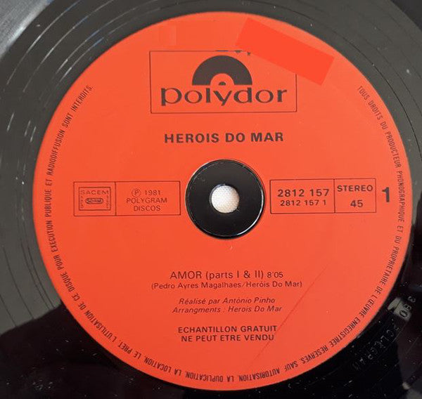 Heróis Do Mar : Amor (12", Promo)