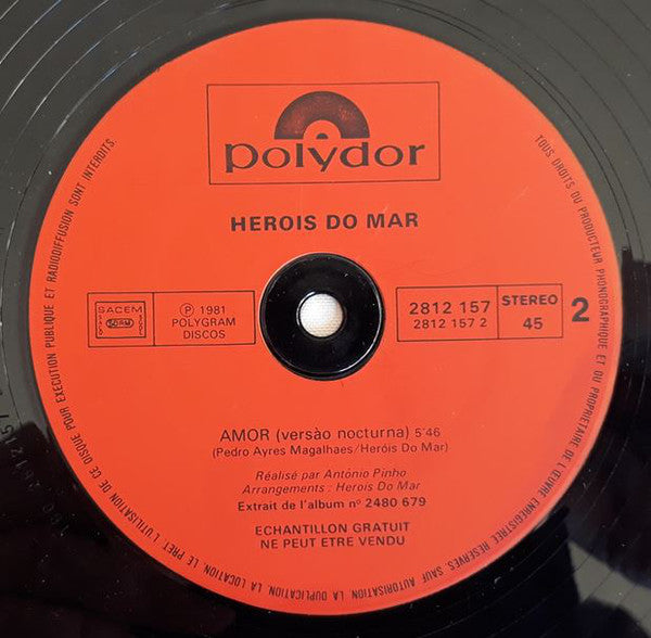 Heróis Do Mar : Amor (12", Promo)