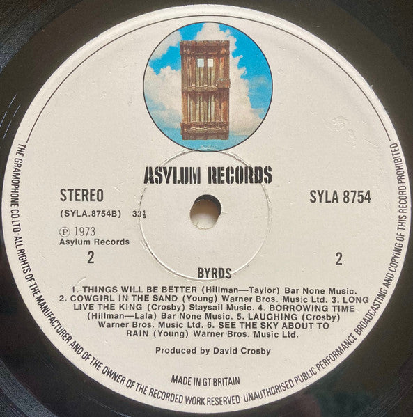 The Byrds : Byrds (LP, Album, Gat)