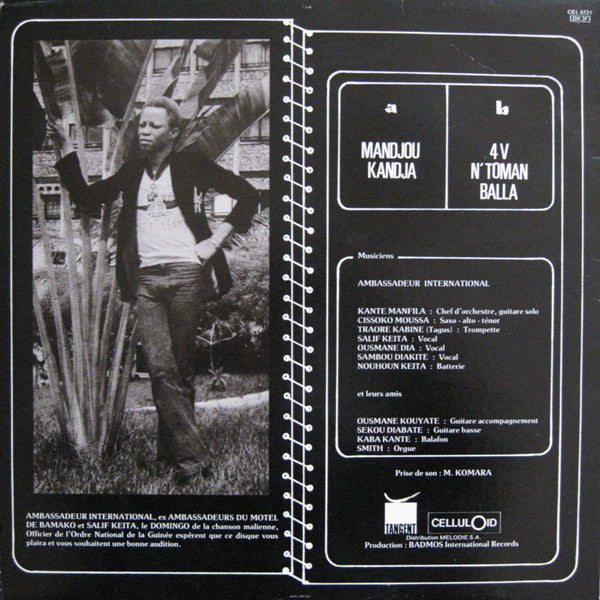 Salif Keita, Les Ambassadeurs Internationaux ~ Mandjou (Vinyl) - Djungel & Jazz