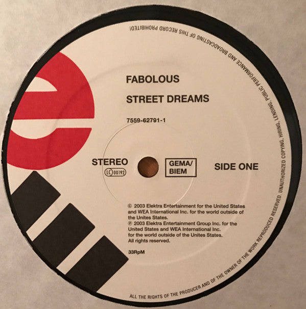 Fabolous ~ Street Dreams (Vinyl) - Djungel & Jazz