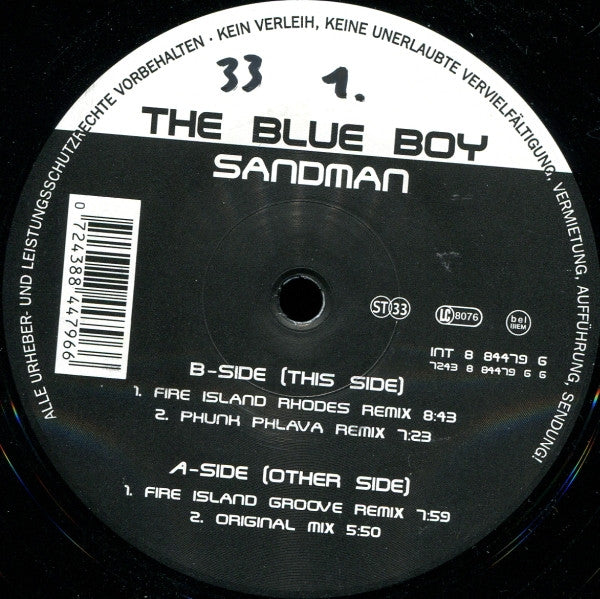 Blue Boy : Sandman (12")