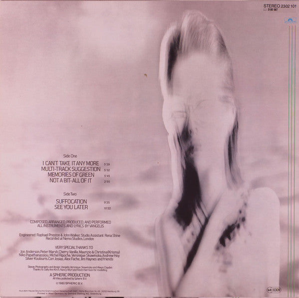 Vangelis ~ See You Later (Vinyl) - Djungel & Jazz