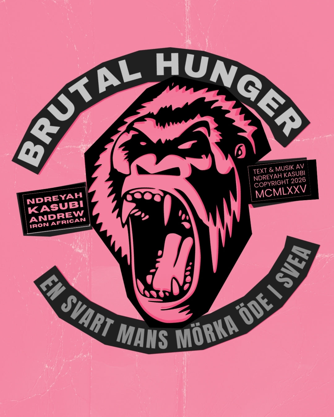 Ndreyah Kasubi, Andrew, Iron African ~ Brutal Hunger (En Svart Mans Mörka Öde I Svea) (Vinyl) - Djungel & Jazz