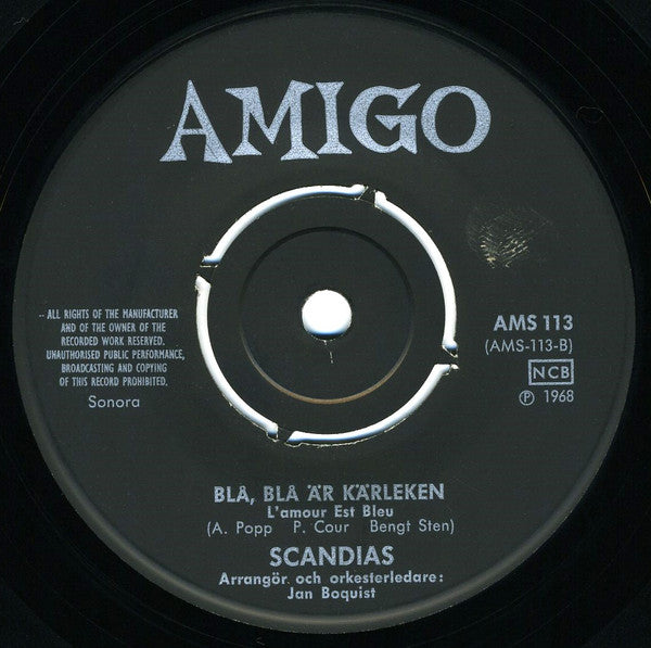 Scandias ~ Alla Vet / Blå, Blå Är Kärleken (Vinyl) - Djungel & Jazz