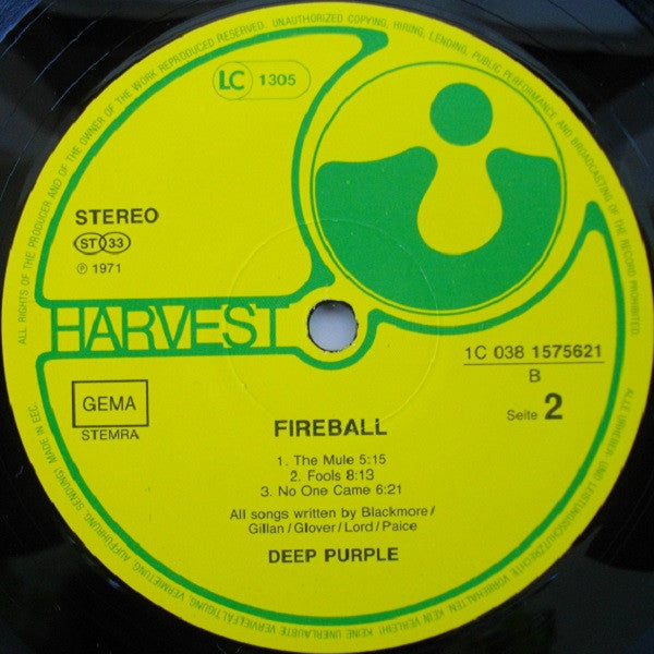 Deep Purple ~ Fireball (Vinyl) - Djungel & Jazz