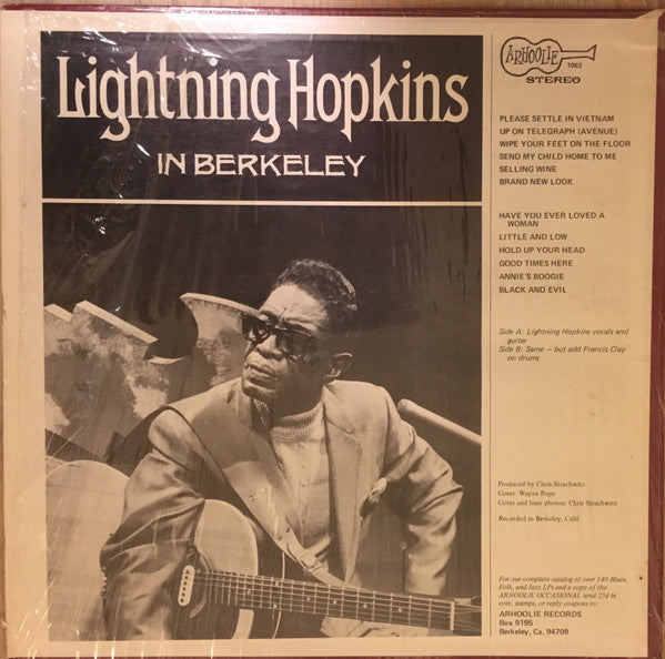 Lightning Hopkins ~ In Berkeley (Vinyl) - Djungel & Jazz