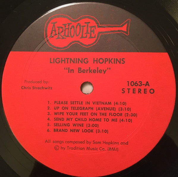 Lightning Hopkins ~ In Berkeley (Vinyl) - Djungel & Jazz