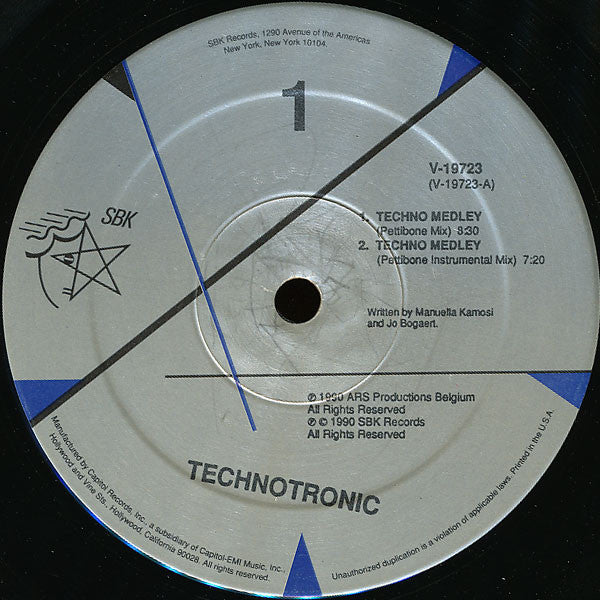 Technotronic ~ Techno Medley / Rockin' Over The Beat (Vinyl) - Djungel & Jazz