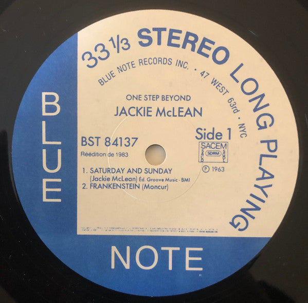 Jackie McLean : One Step Beyond (LP, Album, RE)