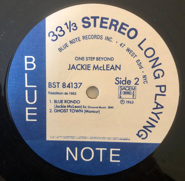 Jackie McLean : One Step Beyond (LP, Album, RE)