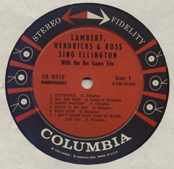 Lambert, Hendricks & Ross With The Ike Isaacs Trio ~ Sing Ellington (Vinyl) - Djungel & Jazz