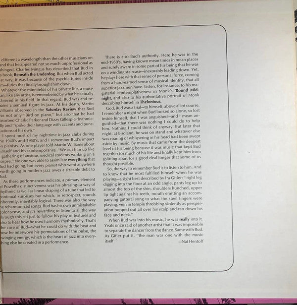 Bud Powell : Ups 'n Downs (LP, Comp, Mono)