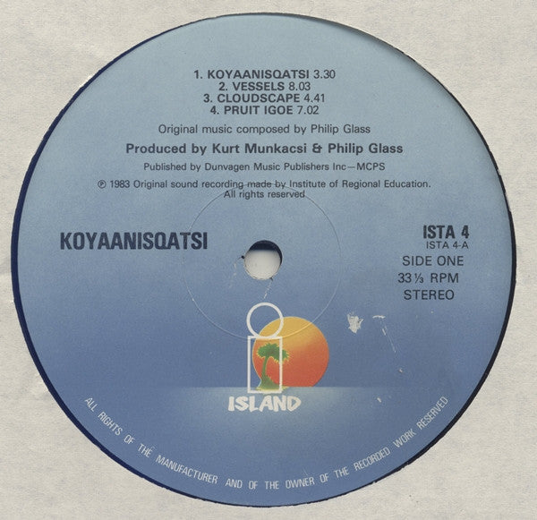 Philip Glass ~ Koyaanisqatsi (Vinyl) - Djungel & Jazz