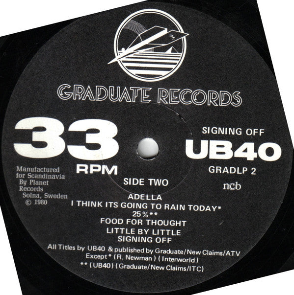 UB40 ~ Signing Off (Vinyl) - Djungel & Jazz