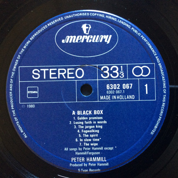 Peter Hammill ~ A Black Box (Vinyl) - Djungel & Jazz