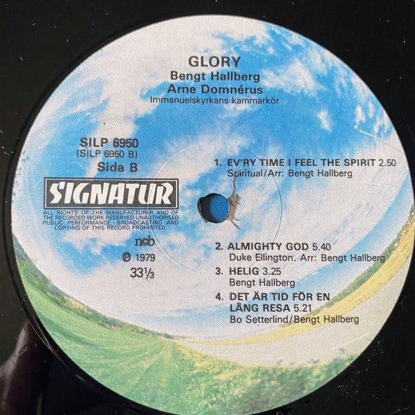 Bengt Hallberg ~ Glory (Vinyl) - Djungel & Jazz