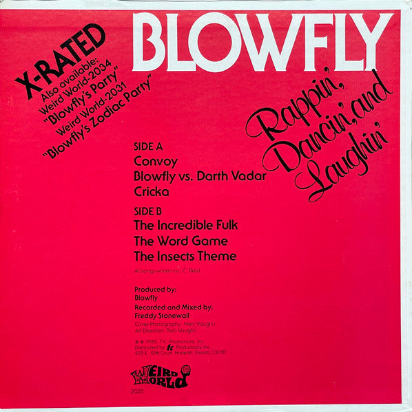 Blowfly : Rappin', Dancin', And Laughin' (LP, Album, Gre)