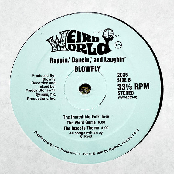Blowfly : Rappin', Dancin', And Laughin' (LP, Album, Gre)