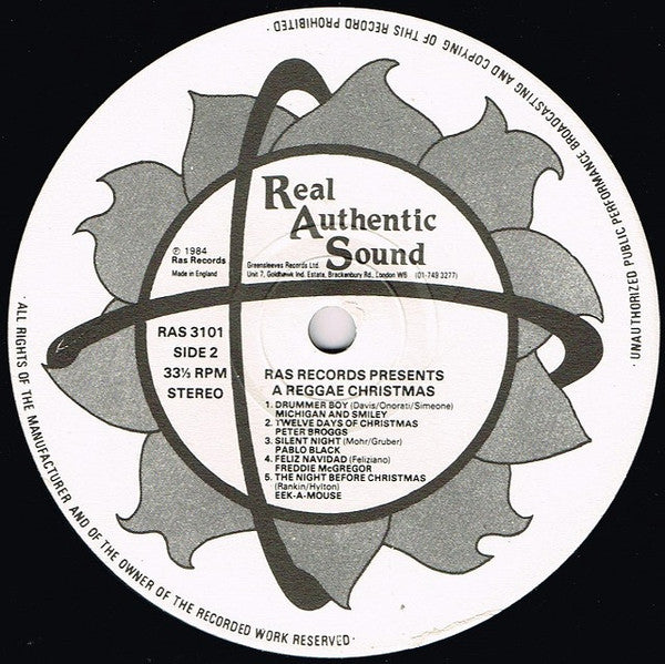 Various : Ras Records Presents: A Reggae Christmas (LP, Comp)