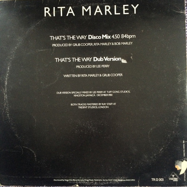Rita Marley : That's The Way (12")
