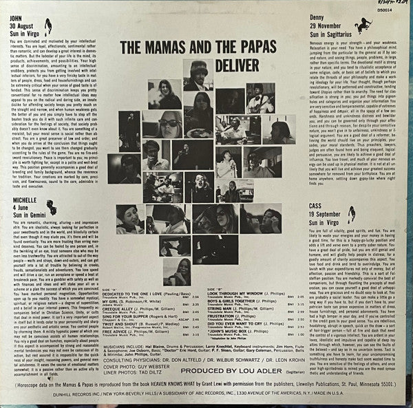 The Mamas & The Papas ~ Deliver (Vinyl) - Djungel & Jazz
