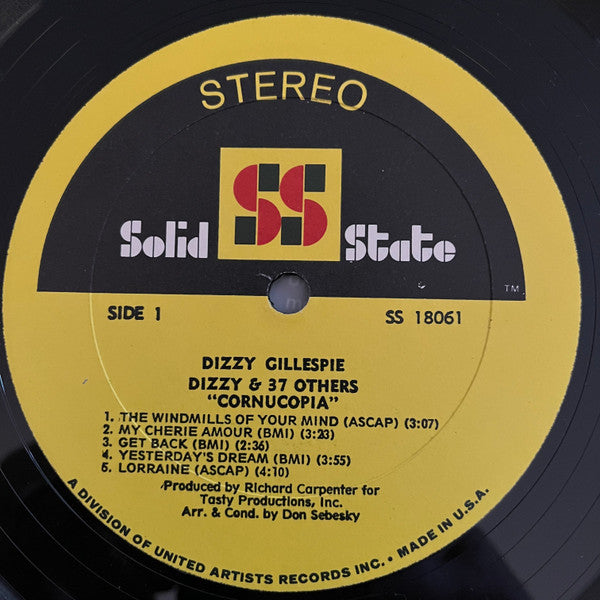 Dizzy Gillespie ~ Cornucopia (Vinyl) - Djungel & Jazz