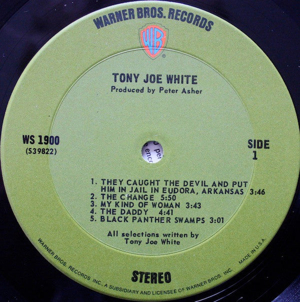 Tony Joe White ~ Tony Joe White (Vinyl) - Djungel & Jazz