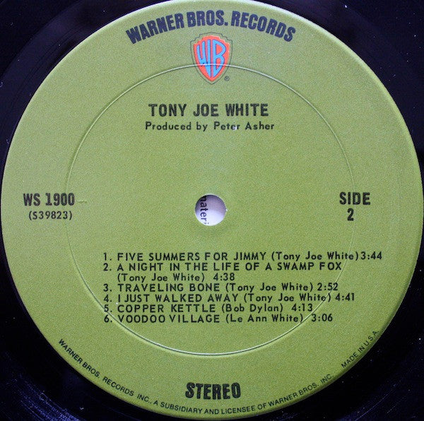 Tony Joe White ~ Tony Joe White (Vinyl) - Djungel & Jazz