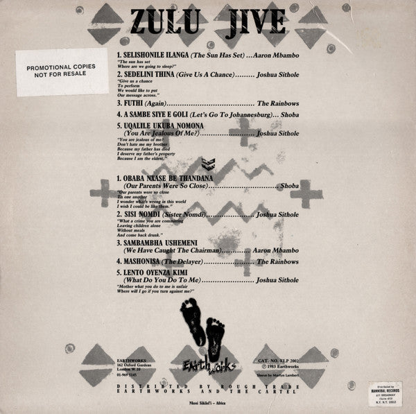 Various ~ Zulu Jive / Umbaqanga (Vinyl) - Djungel & Jazz