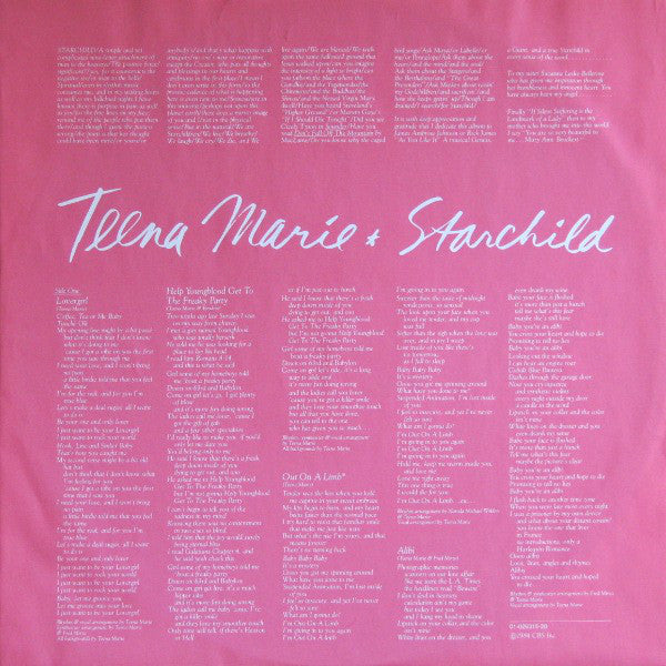 Teena Marie ~ Starchild (Vinyl) - Djungel & Jazz