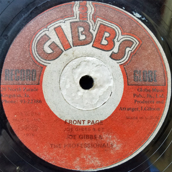 Jacob Miller / Little U Brown / Joe Gibbs & The Professionals : Back Yard Movements / Fussing And Fighting / Front Page (12")