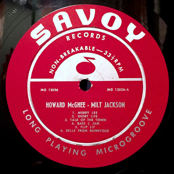 Howard McGhee & Milt Jackson : The Howard McGhee Sextet With Milt Jackson (LP, Album, Mono, Dee)