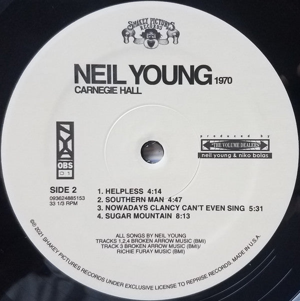Neil Young ~ Carnegie Hall 1970 (Vinyl) - Djungel & Jazz