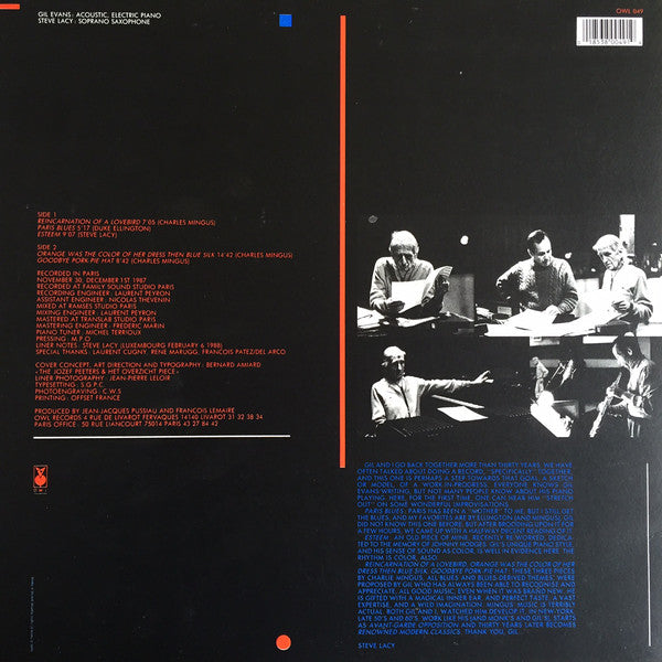 Gil Evans / Steve Lacy ~ Paris Blues (Vinyl) - Djungel & Jazz