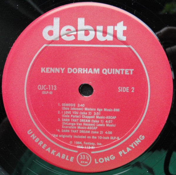 The Kenny Dorham Quintet ~ Kenny Dorham Quintet (Vinyl) - Djungel & Jazz