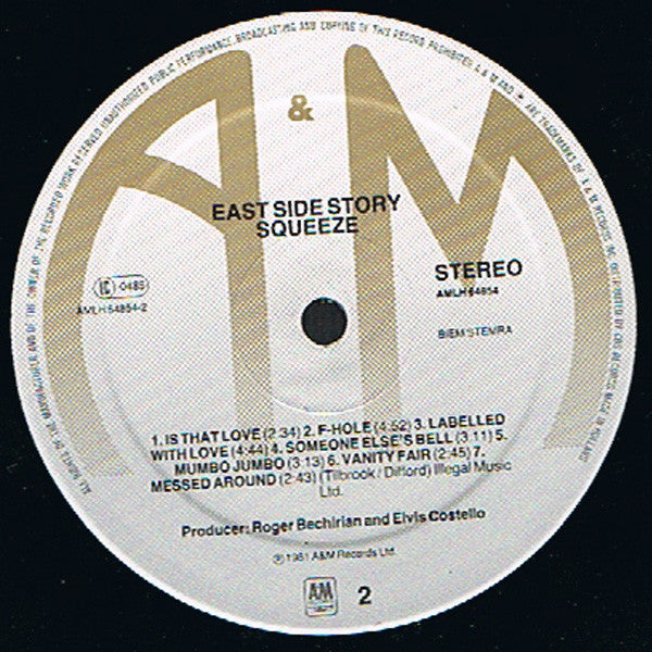 Squeeze ~ East Side Story (Vinyl) - Djungel & Jazz