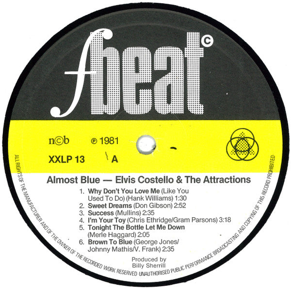 Elvis Costello & The Attractions ~ Almost Blue (Vinyl) - Djungel & Jazz