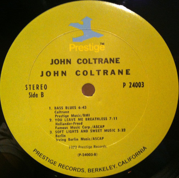 John Coltrane ~ John Coltrane (Vinyl) - Djungel & Jazz