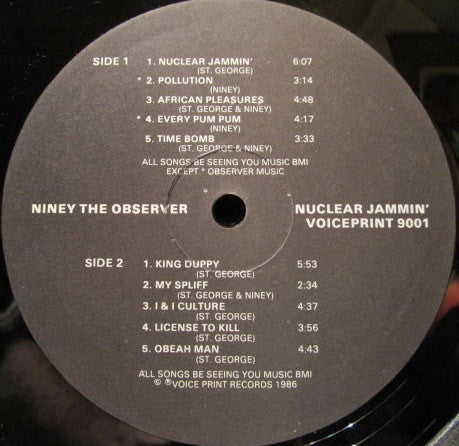 Niney The Observer : Nuclear Jammin' (LP, Album)